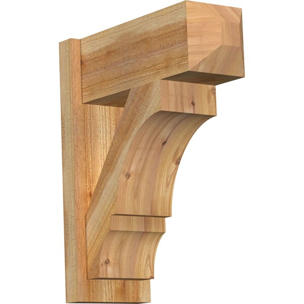Ekena Millwork Balboa Rough Sawn Craftsman Outlooker, Western Red Cedar, 8"W x 20"D x 24"H OUT08X20X24BOA04RWR - main